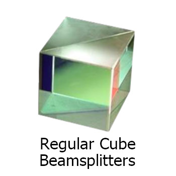 通常のキューブタイプ　ビームスプリッター　Spectral Products Optics Div.